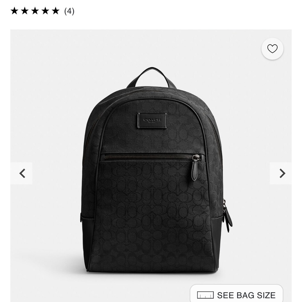 Coach Signature Black Men's Backpack